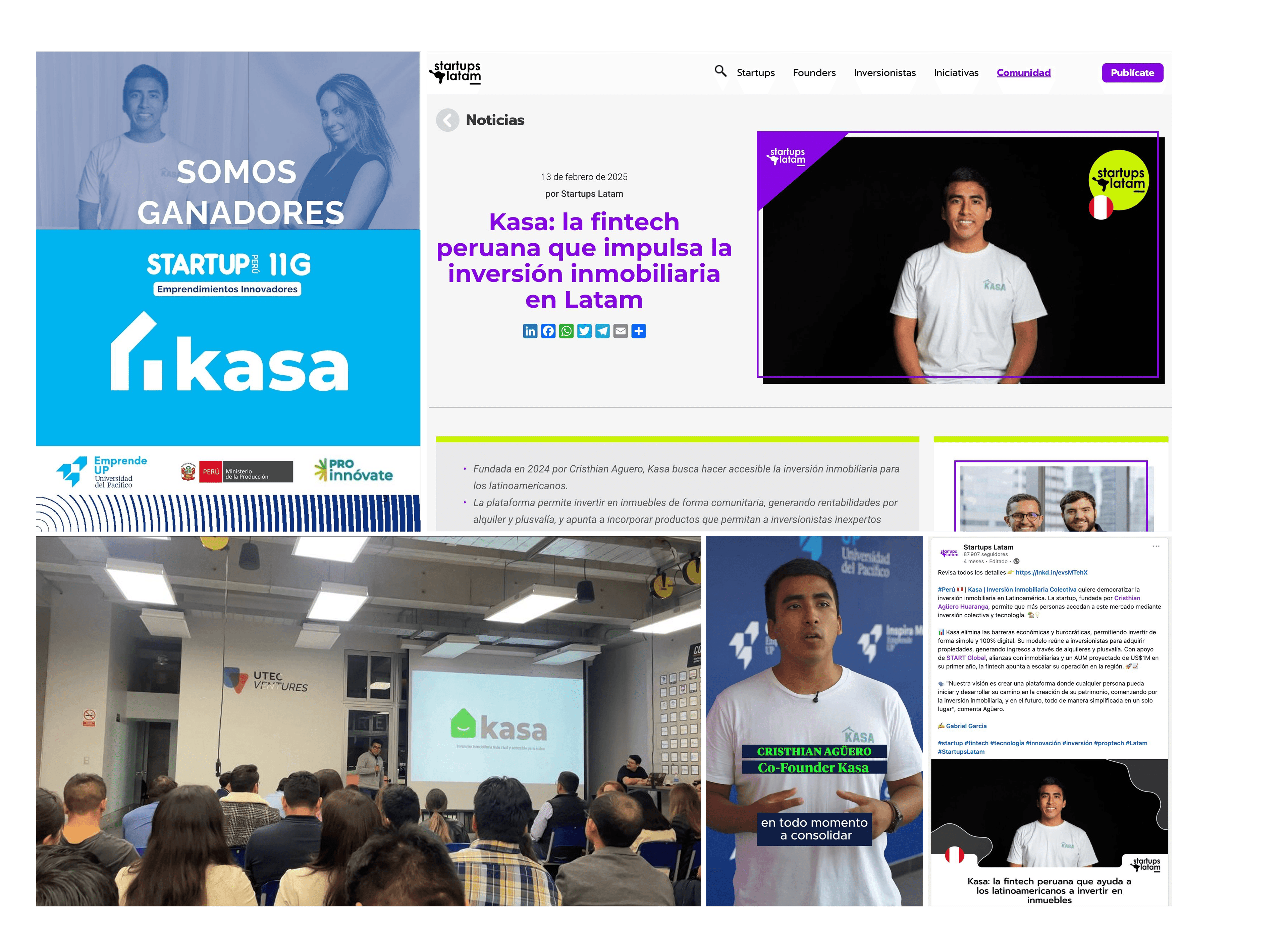 Kasa en prensa y eventos